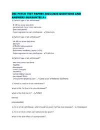 DSE PSYCH TEST PAPERS 2025/2026 QUESTIONS AND ANSWERS GUARANTEE A+