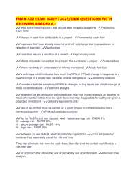 FNAN 522 EXAM SCRIPT 2025/2026 QUESTIONS WITH ANSWERS GRADED A+