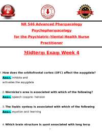 Psychopharmacology Exam Questions and Answers for Mental Health Nurse Practitioners