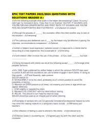 EPIC TEST PAPERS 2025/2026 QUESTIONS WITH SOLUTIONS GRADED A+
