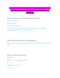 MATTHEW L'S TSI MATH CARDS EXAM STUDY GUIDE 2025|QUESTIONS AND ANSWERS| A+ GRADED