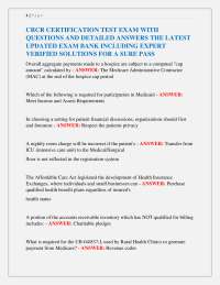 CRCR Certification Exam: Questions and Answers for Test Preparation