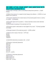 SDS NBRC ACTUAL EXAM SCRIPT 2025 QUESTIONS WITH SOLUTIONS GUARANTEE A+
