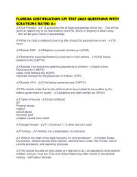 FLORIDA CERTIFICATION CPI TEST 2025 QUESTIONS WITH SOLUTIONS RATED A+