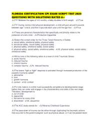 FLORIDA CERTIFICATION CPI EXAM SCRIPT TEST 2025 QUESTIONS WITH SOLUTIONS RATED A+