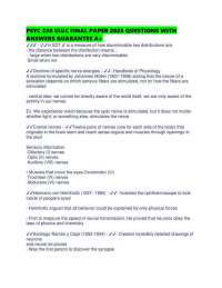 PSYC 230 UIUC FINAL PAPER 2025 QUESTIONS WITH ANSWERS GUARANTEE A+
