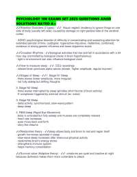 PSYCHOLOGY 100 EXAMS SET 2025 QUESTIONS ANSD SOLUTIONS RATED A+