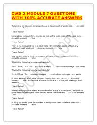 Welding Distortion Control: CWB 2 Module 7 Q&A