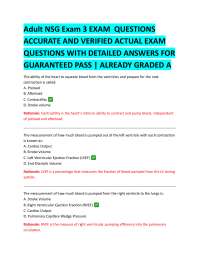 Adult Nursing Exam 3: Practice Questions and Answers
