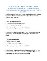 Nutrition Review: Questions and Answers