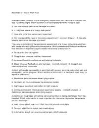 Nursing Practice Questions with NGN