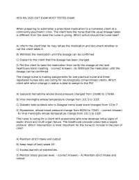 HESI RN 2025 EXIT EXAM MOST TESTED EXAM questions and answers