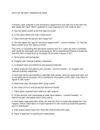 Nursing Comprehensive Exam: Next Generation Questions and Answers