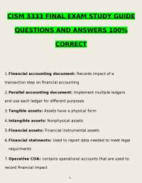 CISM Final Exam Study Guide: Questions and Answers