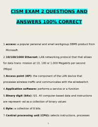 CISM Exam Questions and Answers: Key IT Concepts