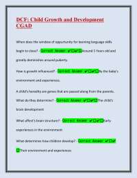 Child Growth and Development: Key Concepts and Principles
