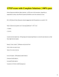 CPXP Exam Prep: Key Concepts and Definitions for Patient Experience Professionals