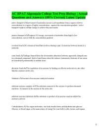 Biology Key Concepts and Definitions for Test Prep