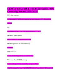 CEPSCI PRACTICE TEST| Answered 100% Correctly| Newest 2025-2026!