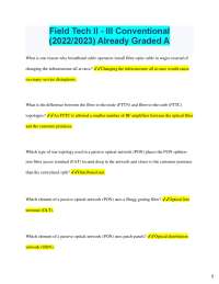 2025 Field Tech II - III Conventional Already Graded A What is one reason wh