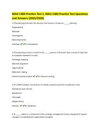 Business Strategy Practice Test with Answers