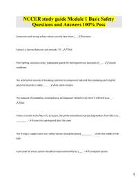 NCCER Basic Safety Study Guide: Questions and Answers