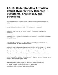 ADHD: Symptoms, Diagnosis, and Treatment Strategies