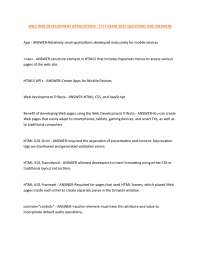 WGU Web Development Applications Questions with Answers