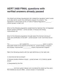 AERT 3480 Final Exam Questions and Verified Answers