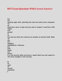 Security Guard Exam Questions and Answers
