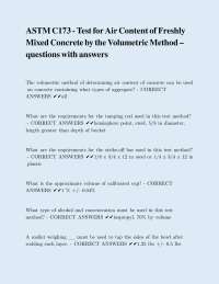 ASTM C173 - Air Content of Freshly Mixed Concrete: Q&A