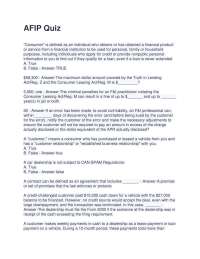 AFIP Quiz: Financial Regulations and Compliance