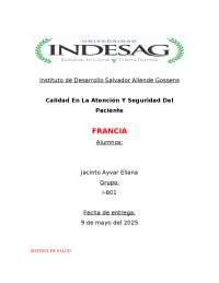 Sistema de Salud en Francia: Organización, Financiamiento y Cobertura