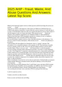 Fraud, Waste, and Abuse (FWA) Compliance: 2025 AHIP Questions and Answers
