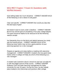 Chapter 7 Exam: 61 Questions and Verified Answers