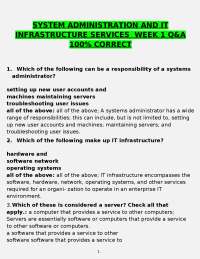 System Administration and IT Infrastructure Services: Week 1 Q&A