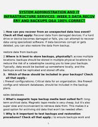 Data Recovery and Backups: Q&A