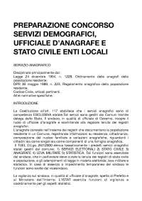 Appunti per concorsi di istruttore amministrativo serv. demografici e anagrafe enti locali