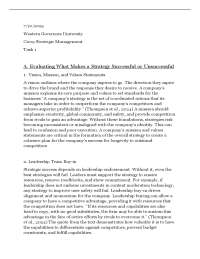 WGU C209 Strategic Management Task 1 | Complete answered fall 2025| 100% A.