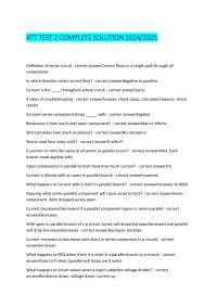 Electrical Circuits Test 2: Questions and Answers 2024/2025