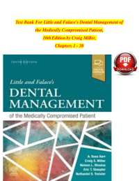 Dental Management of Medically Compromised Patients - Test Bank