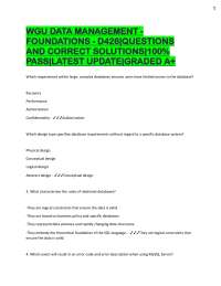 Data Management Foundations: Q&A for Exam Prep