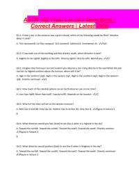 Astronomy Exam Questions and Answers: ASTR 102 Final Lecture Review
