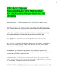 Database Application Concepts: Q&A for Exam Preparation