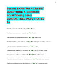 Soccer Exam Questions and Answers: A Comprehensive Guide