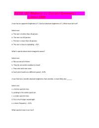 Astronomy Midterm 2 Exam Questions and Answers