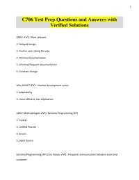 Agile and Software Assurance Test Prep: Questions and Answers