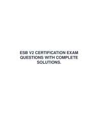 ESB V2 Certification Exam Questions and Solutions