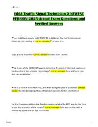 IMSA Traffic Signal Technician Exam Questions and Answers 2025