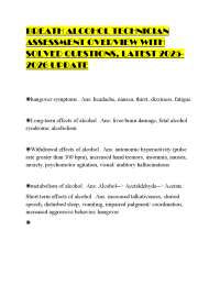 BREATH ALCOHOL TECHNICIAN ASSESSMENT OVERVIEW WITH SOLVED QUESTIONS, LATEST 2025- 2026 UPD